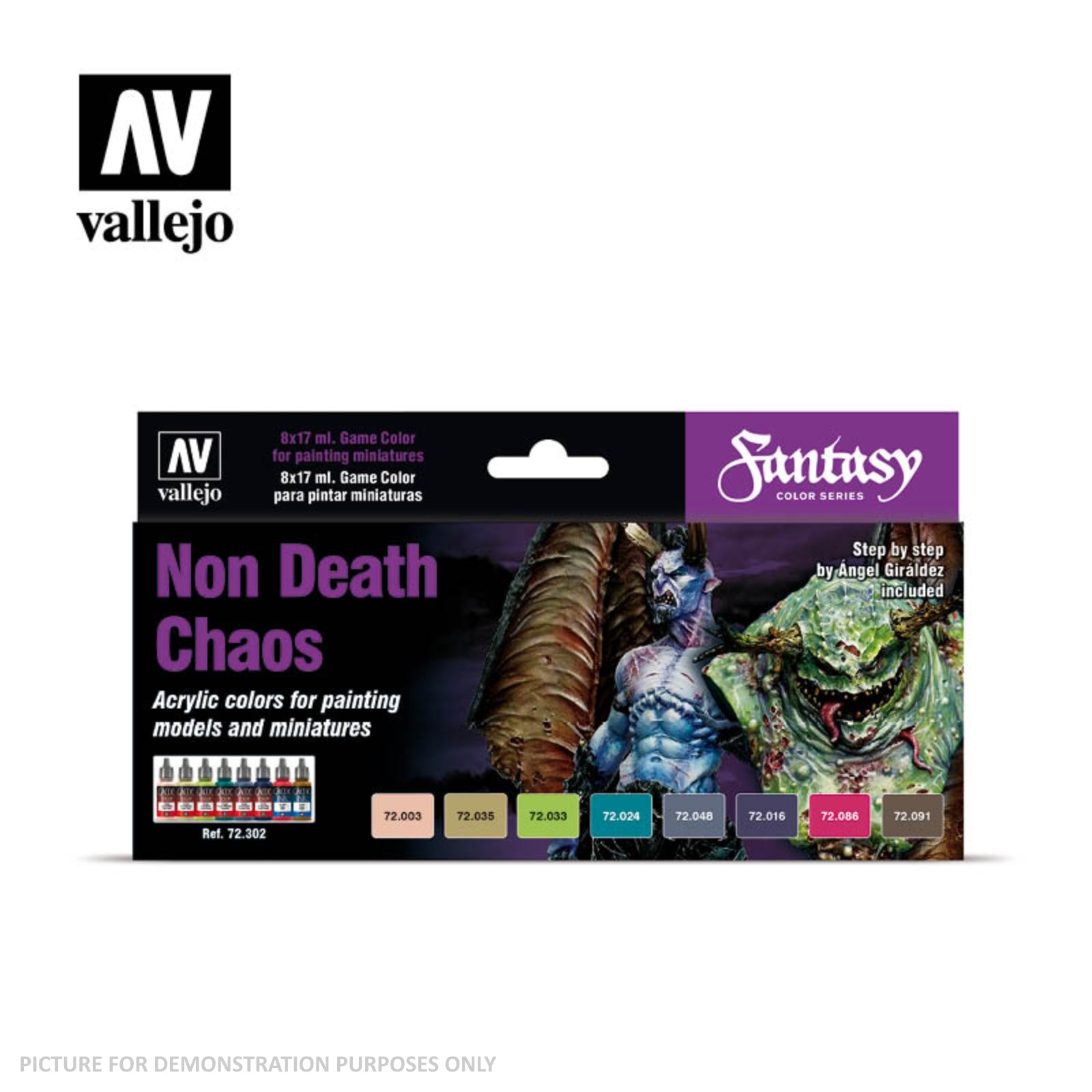 Vallejo Game Colour - Non Death Chaos 8 Colour set
